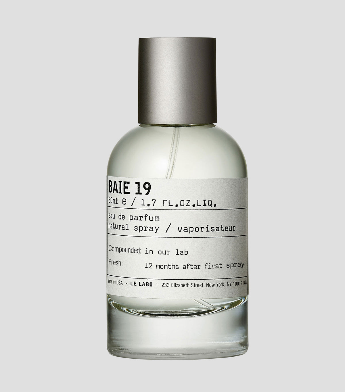 Le Labo Baie 19 50 mL bottle for tester variant