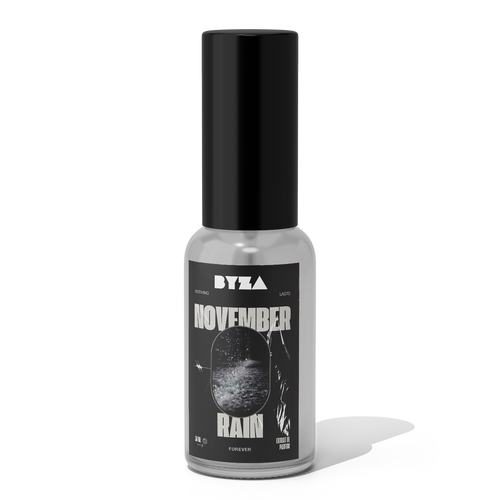 BYZA November Rain fragrance bottle