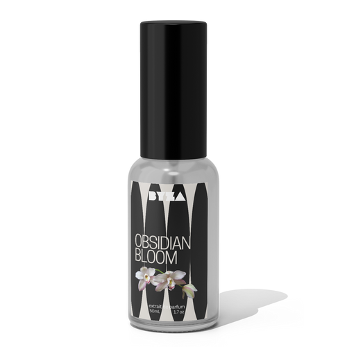 BYZA Obsidian Bloom fragrance bottle