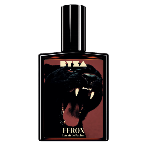 BYZA Ferōx fragrance bottle