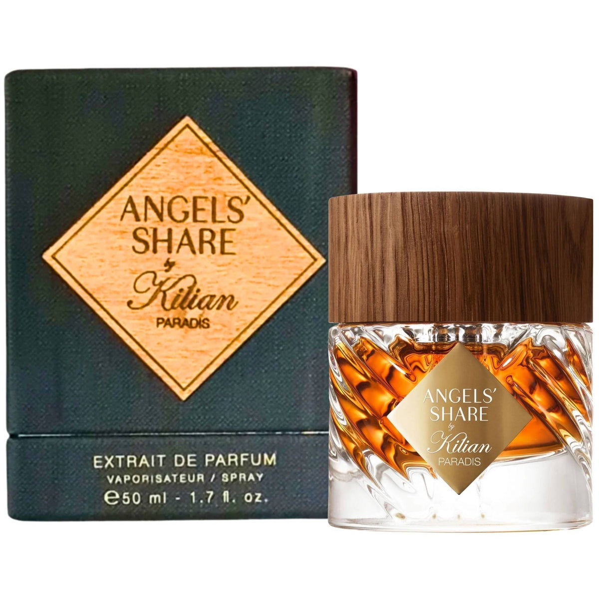 KILIAN PARIS Angels' Share Paradis Extrait de Parfum 50 mL retail bottle and box