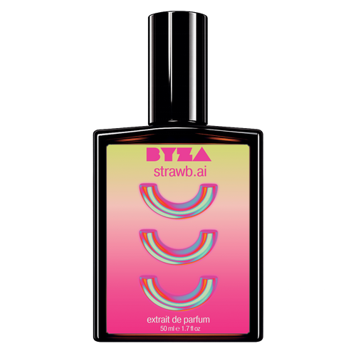 BYZA Strawb.AI fragrance bottle