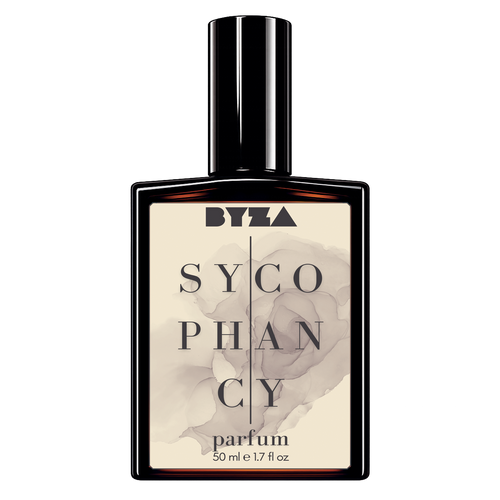 BYZA Sycophancy fragrance bottle