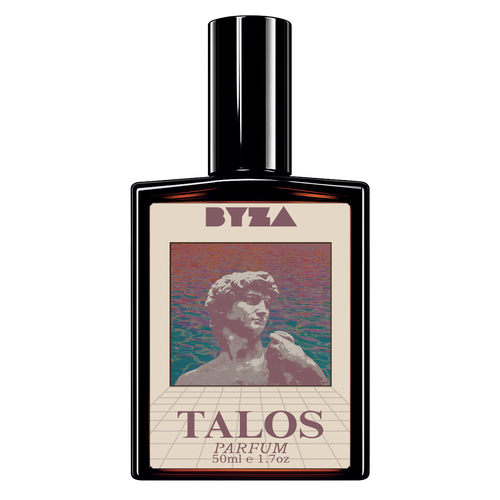 BYZA Talos fragrance bottle