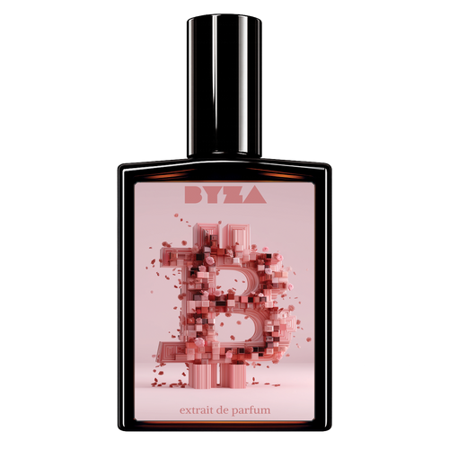 BYZA wBTC fragrance bottle